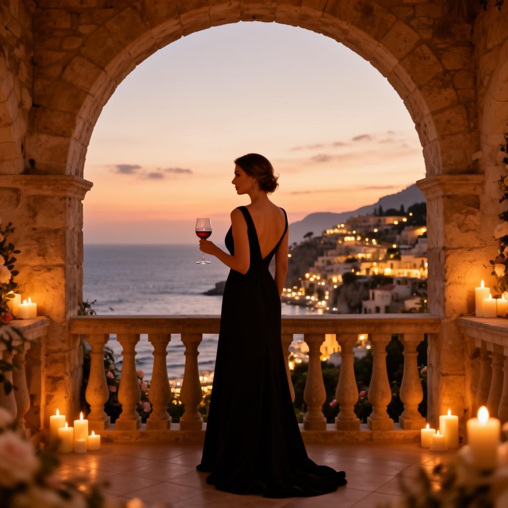 Balcony at sunset